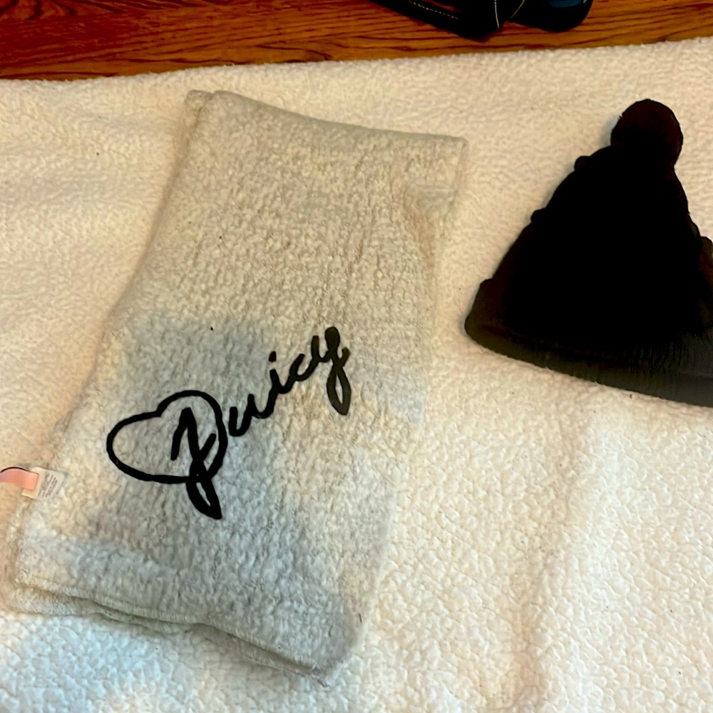 Juicy Couture scarf & hat